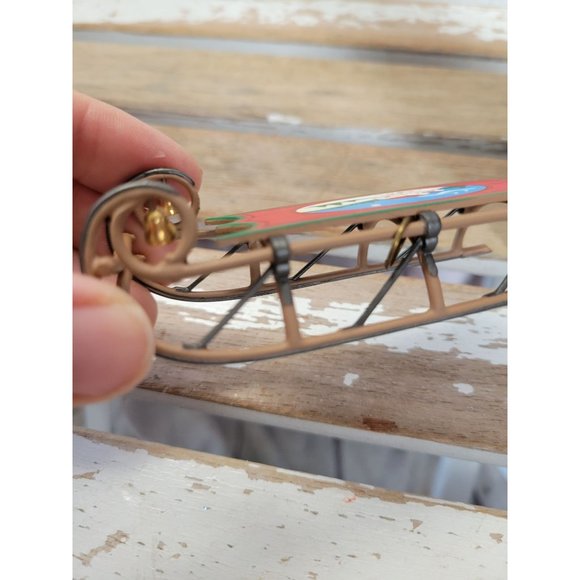 Hallmark old fashioned sled 1991 tournament holiday tree - Picture 5 of 7